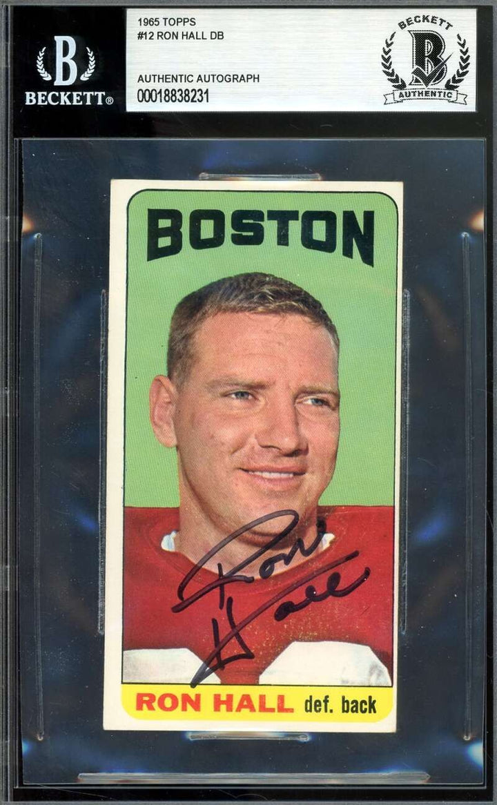 Ron Hall Beckett BAS Signed 1965 Topps DB Autograph