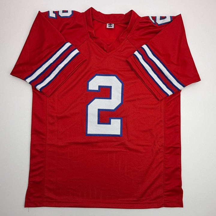 Autographed/Signed DJ D.J. Moore Buffalo Red Football Jersey PSA/DNA COA