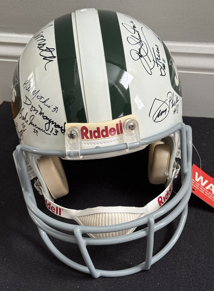 1969 Jets SB Team Signed Pro Line Authentic FS Helmet Auto Joe Namath Steiner