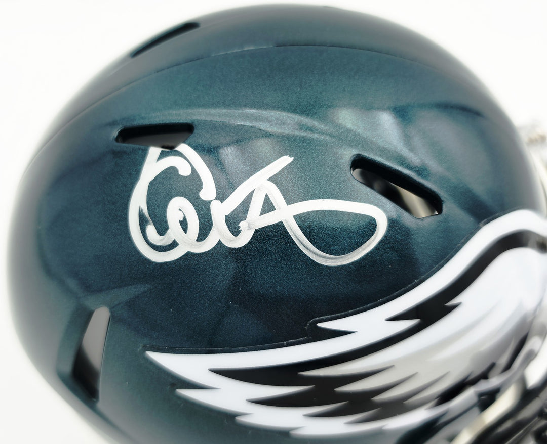 Alshon Jeffery Signed Philadelphia Eagles Green Speed Mini Helmet Beckett BAS