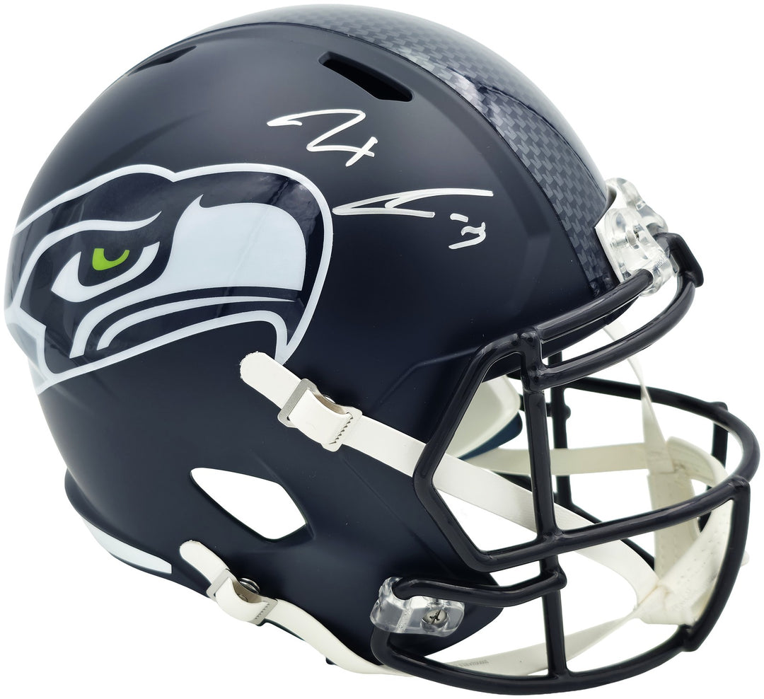 Jaxon Smith-Njigba Auto Seahawks Blue SB LX Champions Logo Full Sz Speed Rep