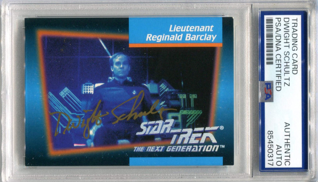 Dwight Schultz Skybox Stark Trek The Next Generation #15 PSA Authentic Auto Card