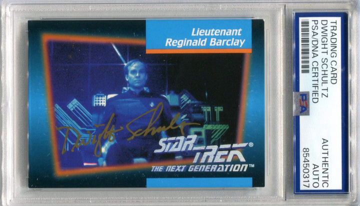 Dwight Schultz Skybox Stark Trek The Next Generation #15 PSA Authentic Auto Card