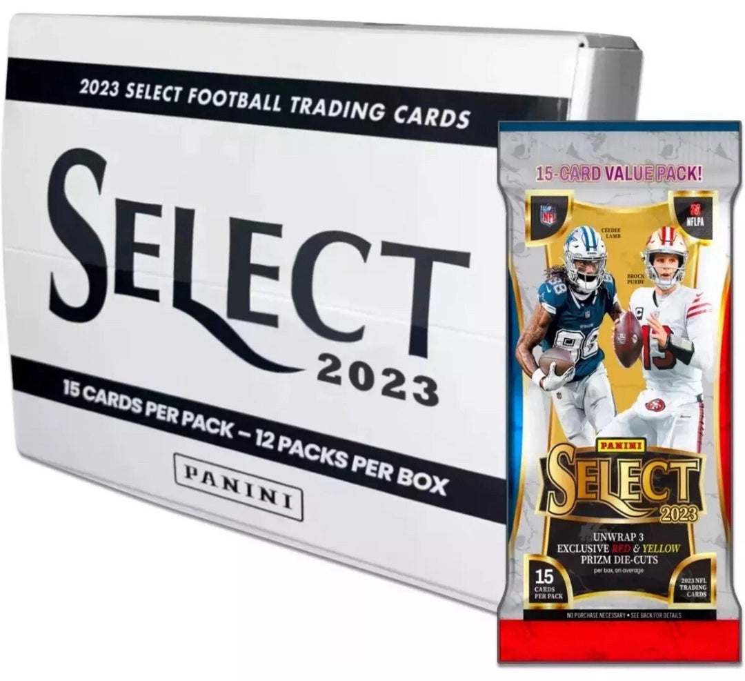 2023 Select Football Value Pack Factory Sealed Box 12 Packs 15 Cards Per Pack
