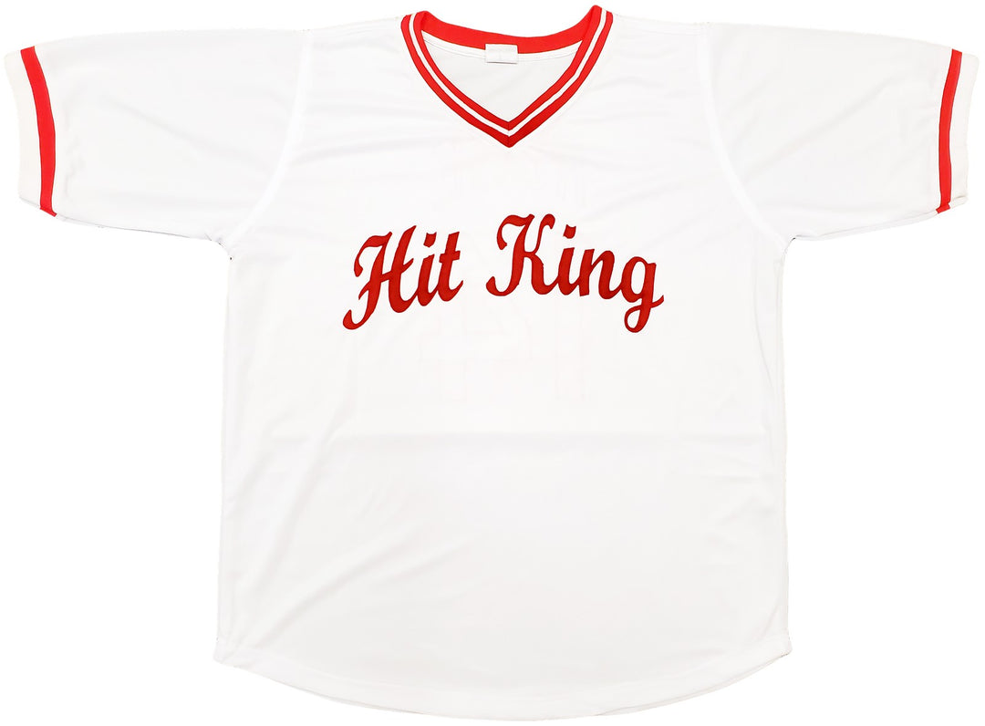 Cincinnati Reds Pete Rose Signed White Jersey "Charlie Hustle" PR Holo