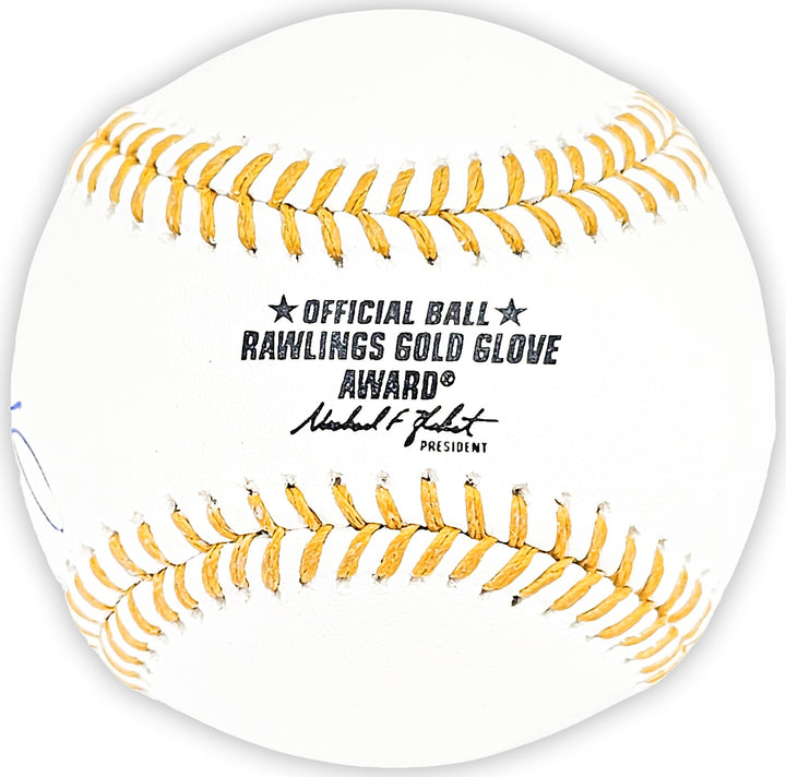 Salvador Perez Auto Signed Official Gold Glove Logo Baseball Royals Beckett Wit
