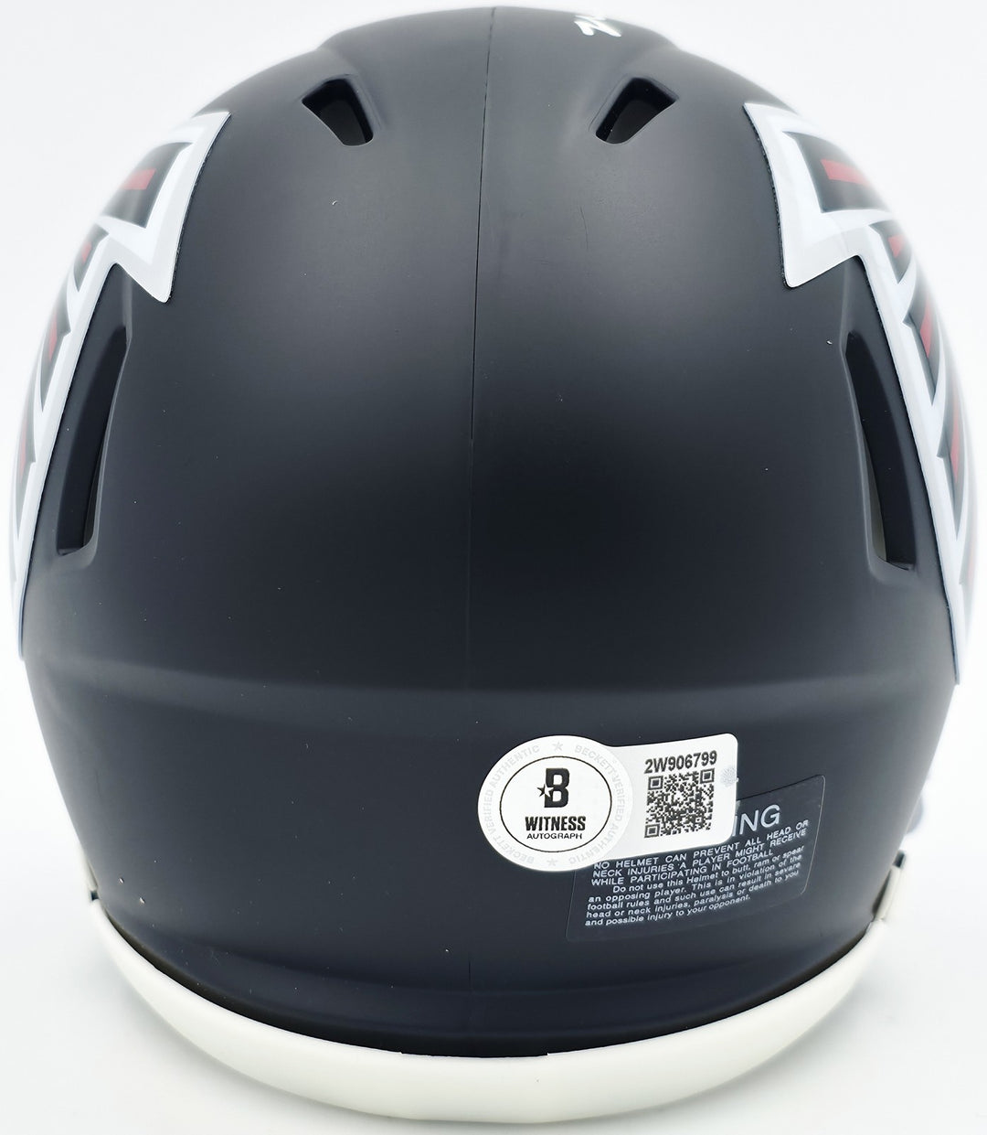 Michael Penix Jr. Signed Atlanta Falcons Black Speed Mini Helmet Beckett Wit