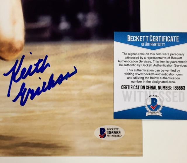 KEITH ERICKSON Autograph 1972 LAKERS Signed 11x14 Photo BAS Beckett Witness COA