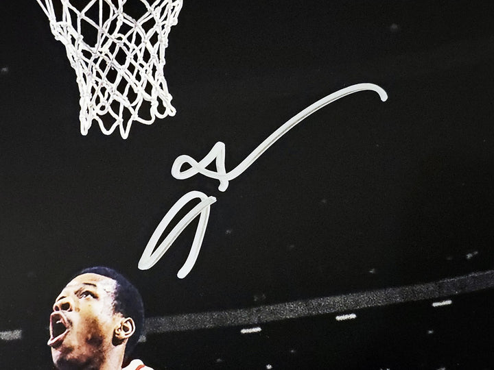 Allen Iverson Signed 16x20 Photo Philadelphia 76ers Layup Beckett BAS Witness