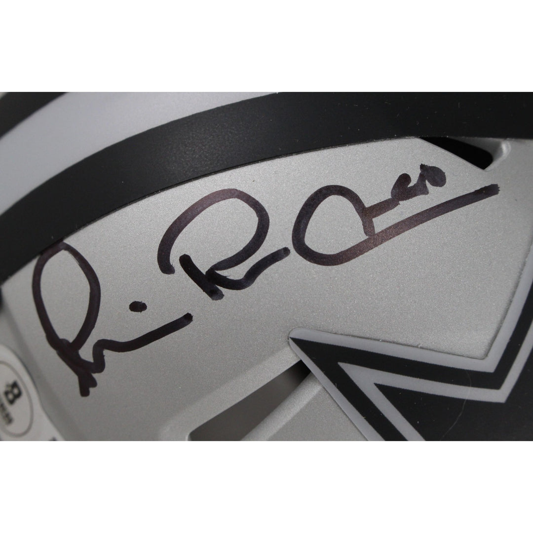 Michael Irvin Autographed/Signed Dallas Cowboys Rave Mini Helmet Beckett 53628