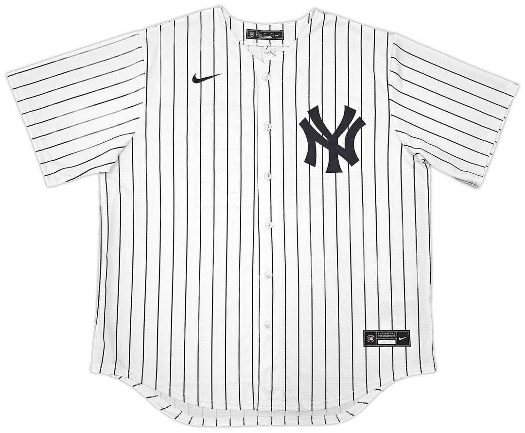 Yankees Mariano Rivera Auto White Pinstripe Nike Jersey Size XL HOF 2019 Beckett