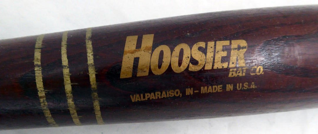 Russ Davis Unsigned Seattle Mariners Red Hoosier Game Used Bat Cracked