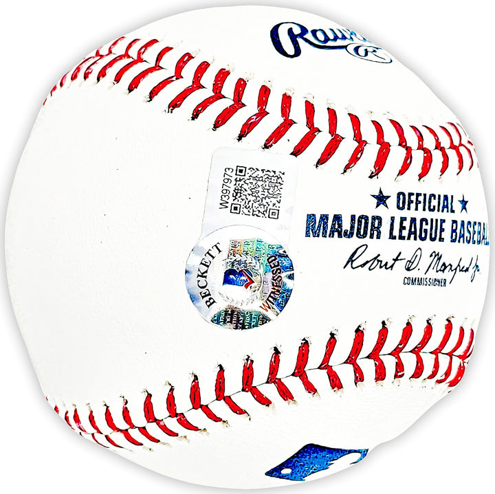 Scott Rolen Signed MLB Baseball Philadelphia Phillies "97 NL ROY" Beckett Wit