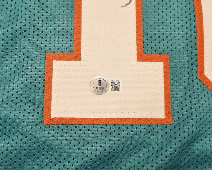 Miami Dolphins Tyreek Hill Signed Teal Jersey Beckett Witness