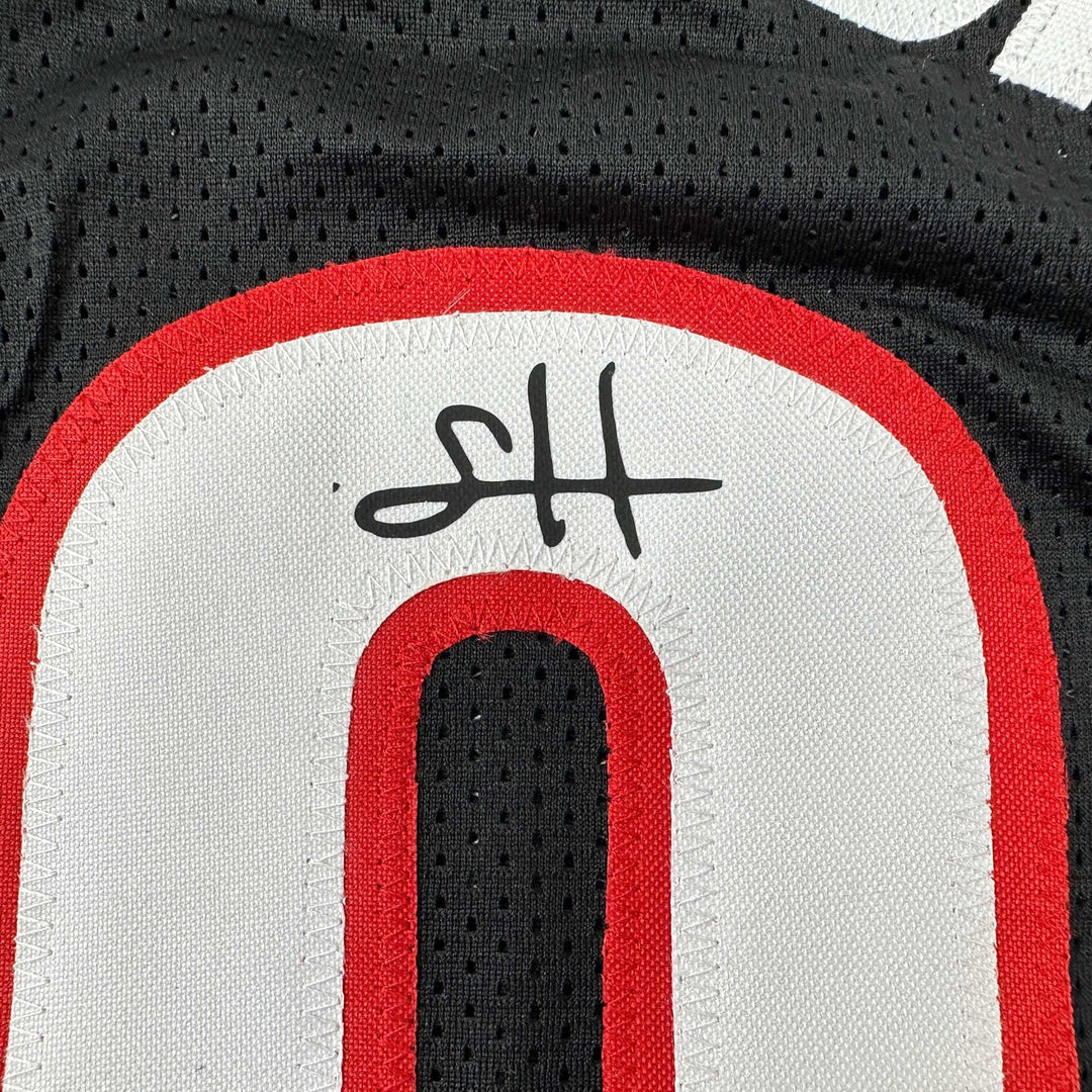Facsimile Autographed Scoot Henderson Portland Black Reprint Jersey Size Mens XL