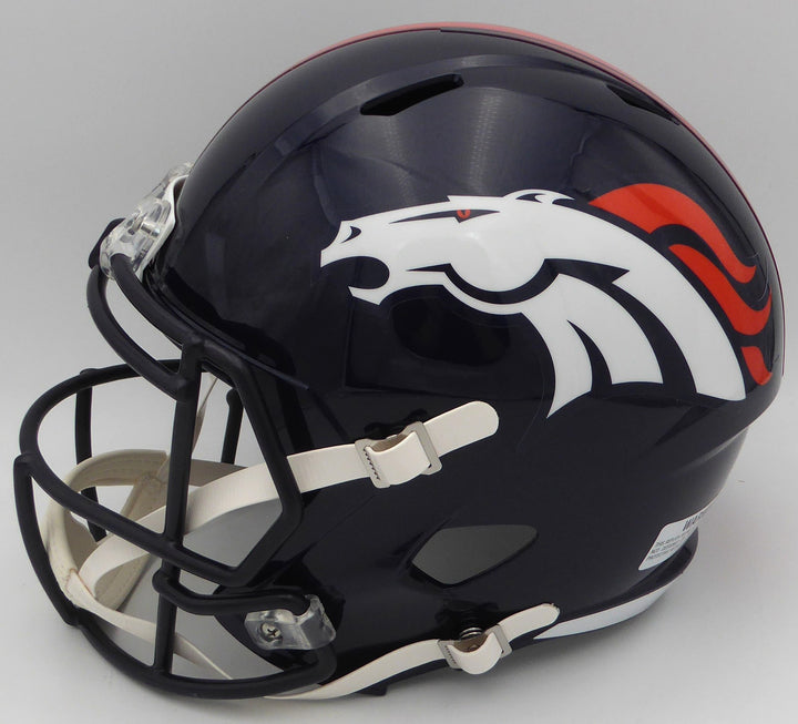 Russell Wilson Auto Signed Blue Full Size Replica Helmet Broncos Fanatics Holo