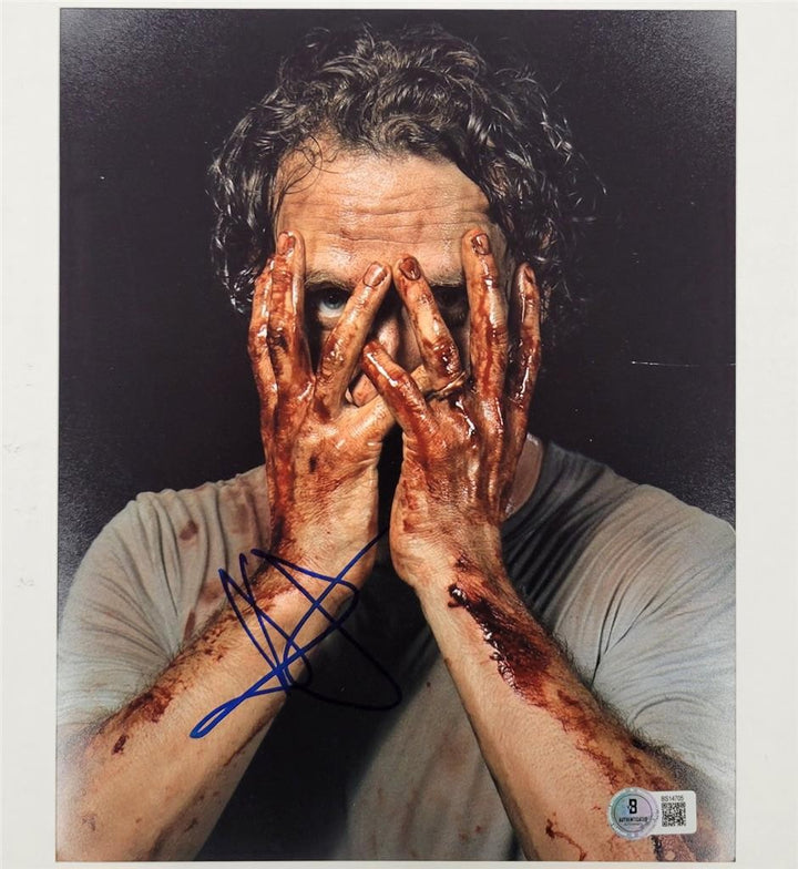 Andrew Lincoln signed Rick Grimes 8x10 photo Walking Dead autograph~ Beckett BAS