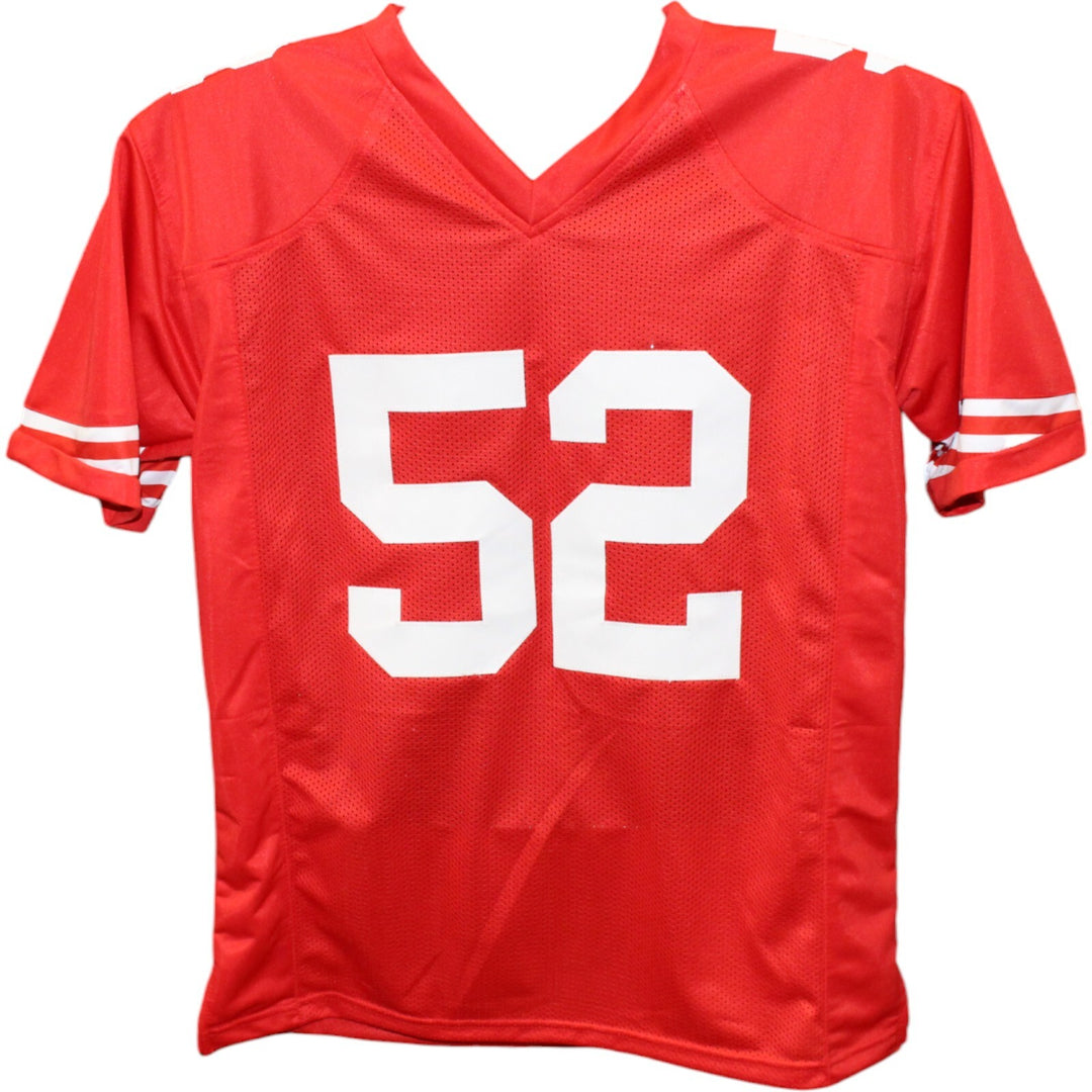 Patrick Willis Autographed/Signed Pro Style Red Jersey HOF Beckett 43669