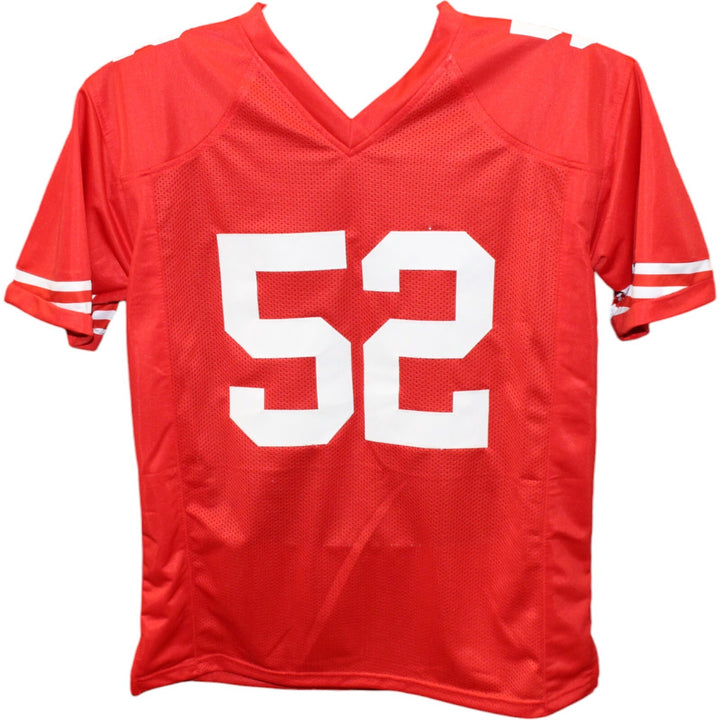 Patrick Willis Autographed/Signed Pro Style Red Jersey HOF Beckett 43669