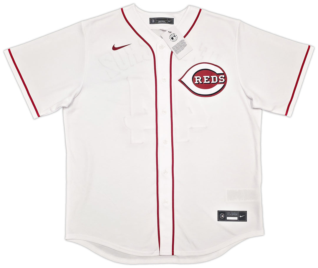 Cincinnati Reds Elly De La Cruz Signed White Nike Jersey Size L Beckett Witness