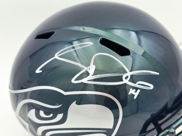 Sam Darnold Auto Seahawks Green Rivalries Full Size Speed Replica Helmet Beckett