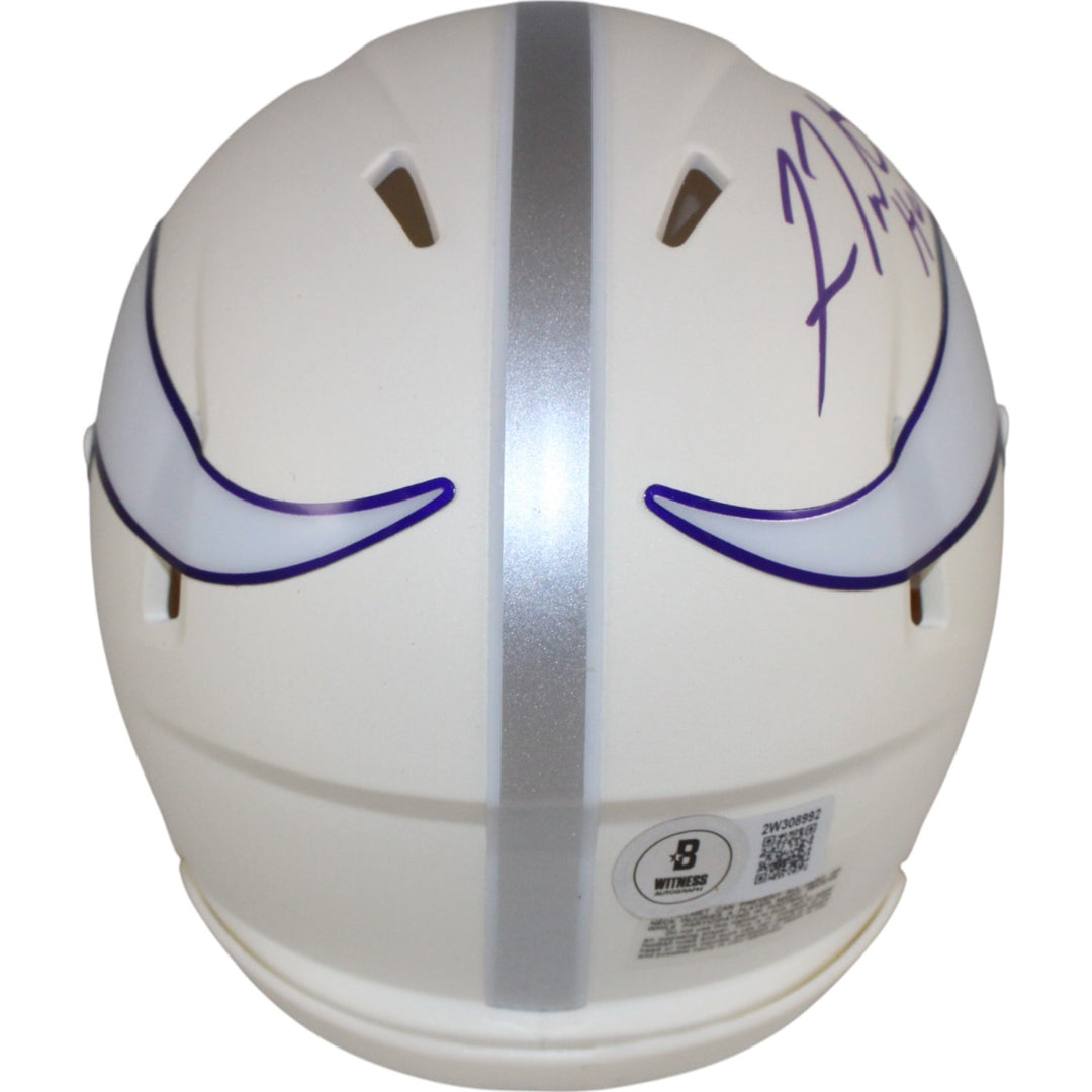 Fran Tarkenton Autographed Minnesota Vikings Alt 24 Mini Helmet Beckett 50841