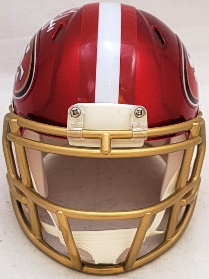 Alex Smith Signed San Francisco 49ers Flash Red Speed Mini Helmet Beckett Wit