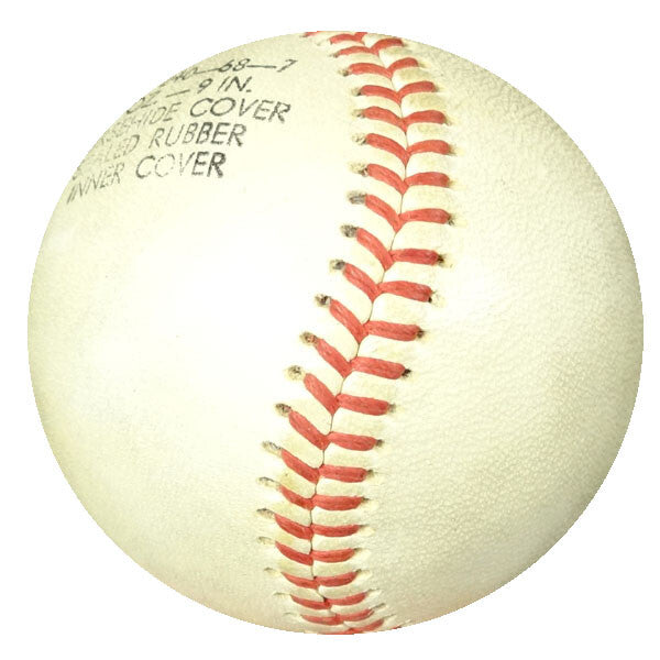 Hank Aaron & Johnny Logan Signed Baseball 1950's Vintage Sig PSA/DNA