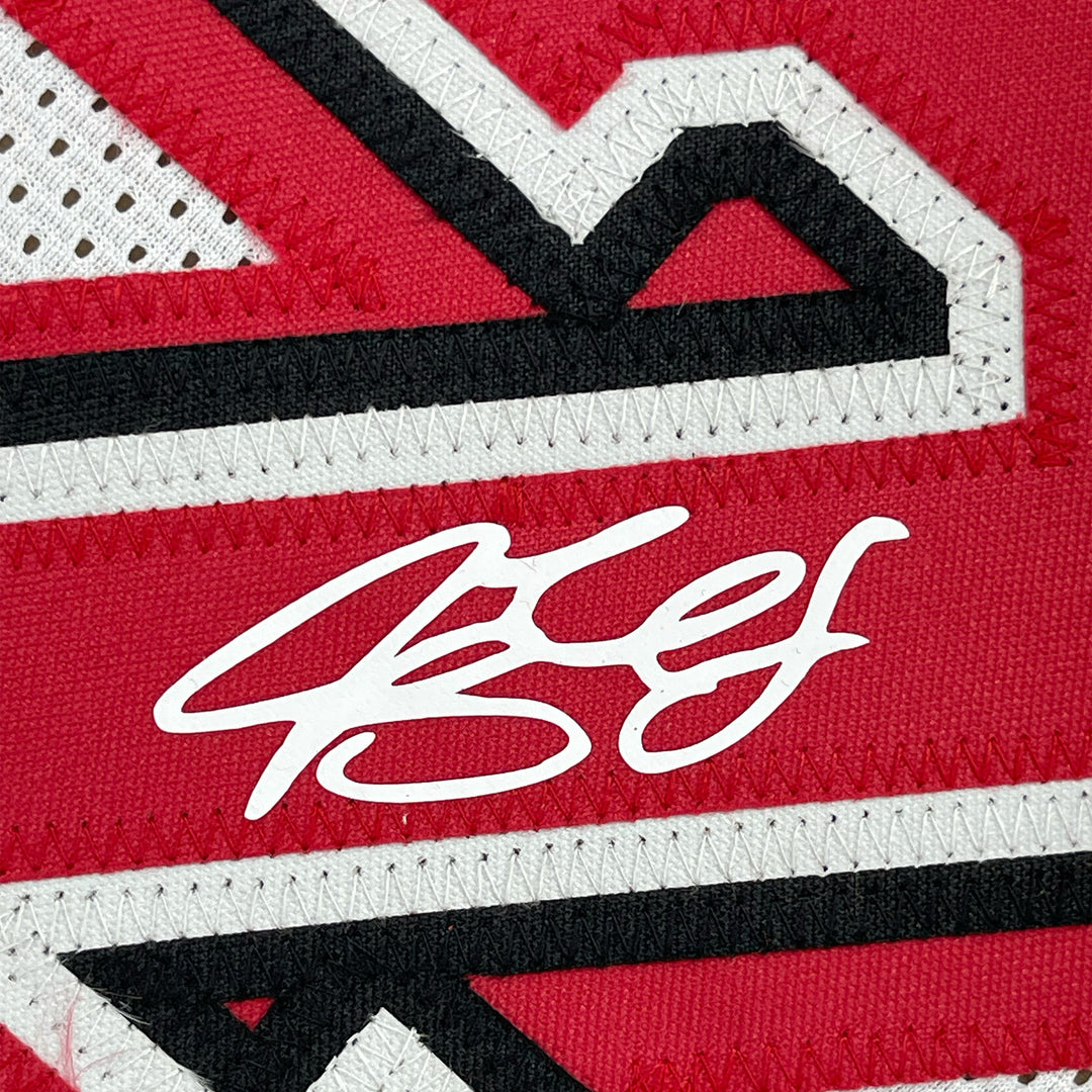Framed Facsimile Autographed Jimmy Butler 33x42 White Reprint Laser Auto Jersey