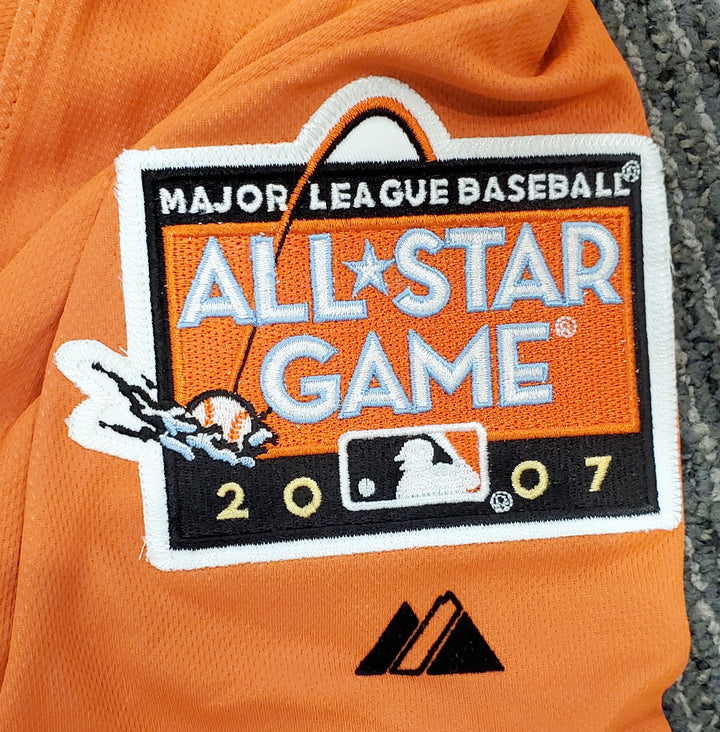 Mariners Ichiro Suzuki Auto Orange Majestic 2007 All-Star Game Jersey 07 ASG MVP