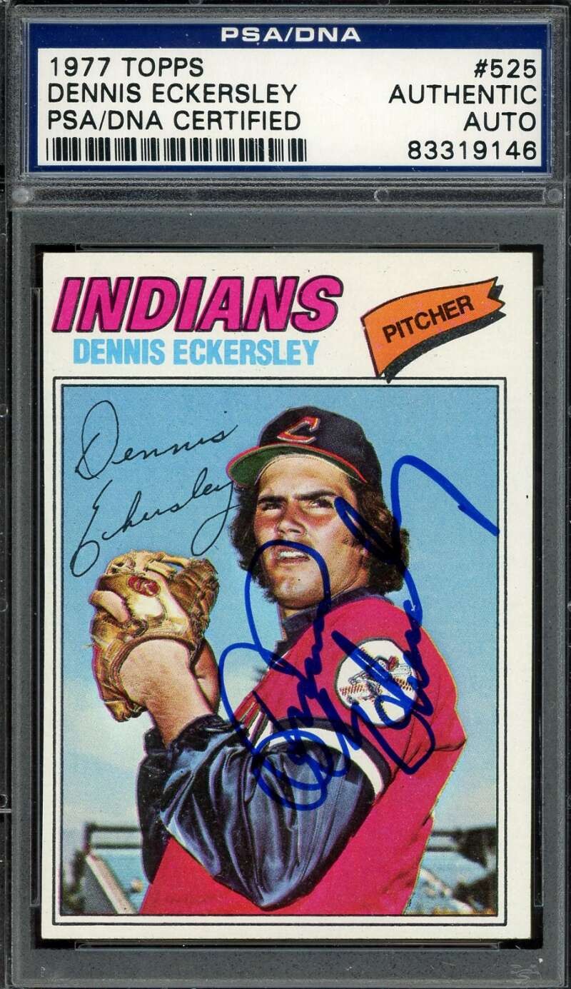 Dennis Eckersley PSA DNA Signed 1977 Topps Autograph