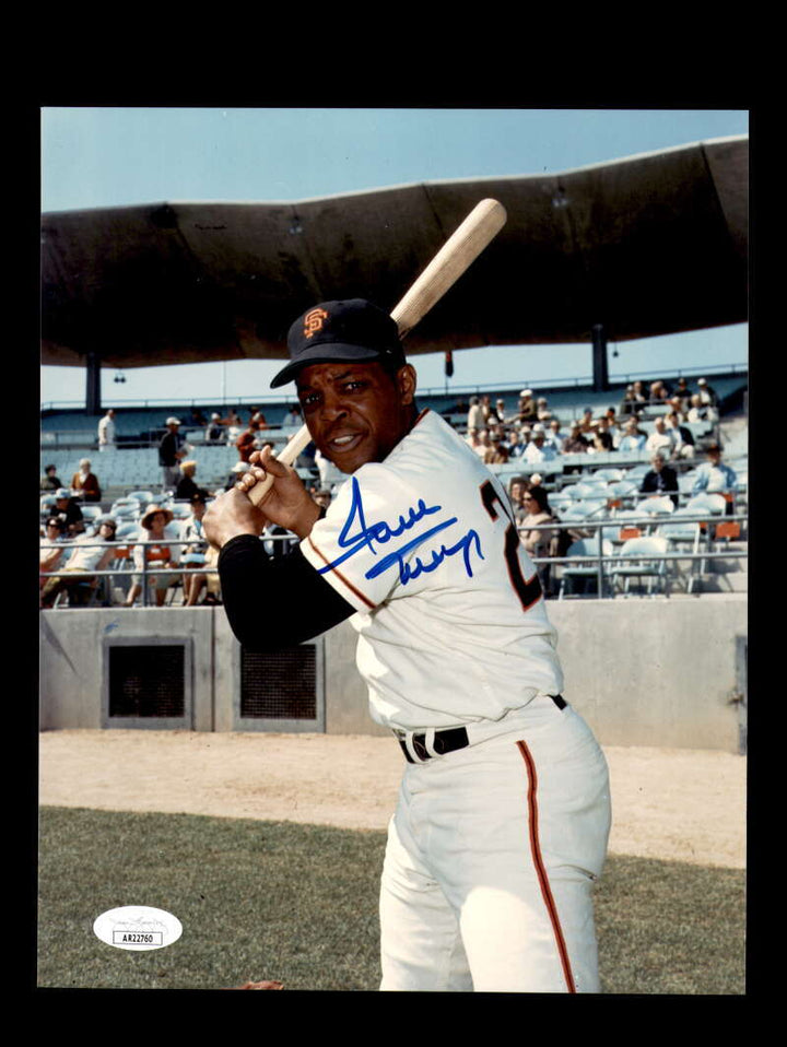 Willie Mays JSA Cert Signed  8x10 Photograph Autographed Giants