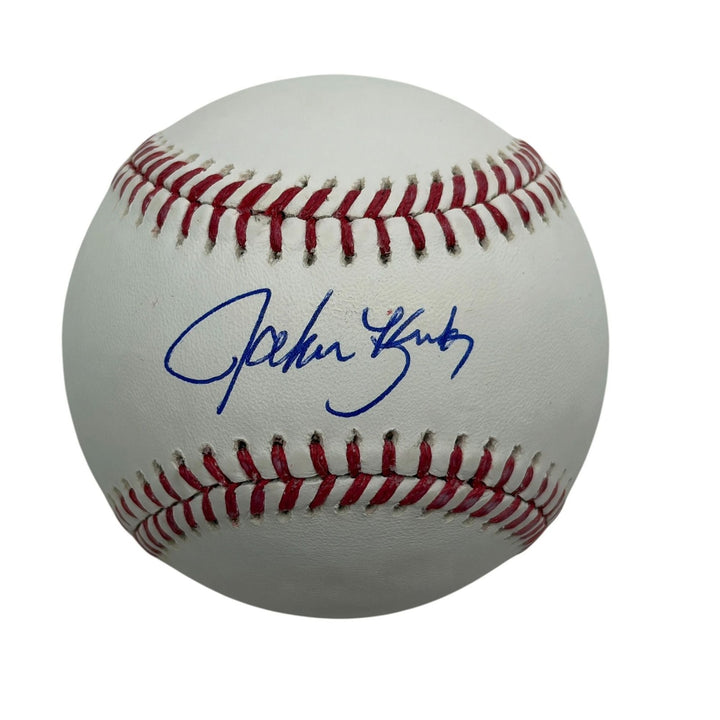 Autographed/Signed John Kruk Philly Rawlings Baseball ROML Beckett BAS COA