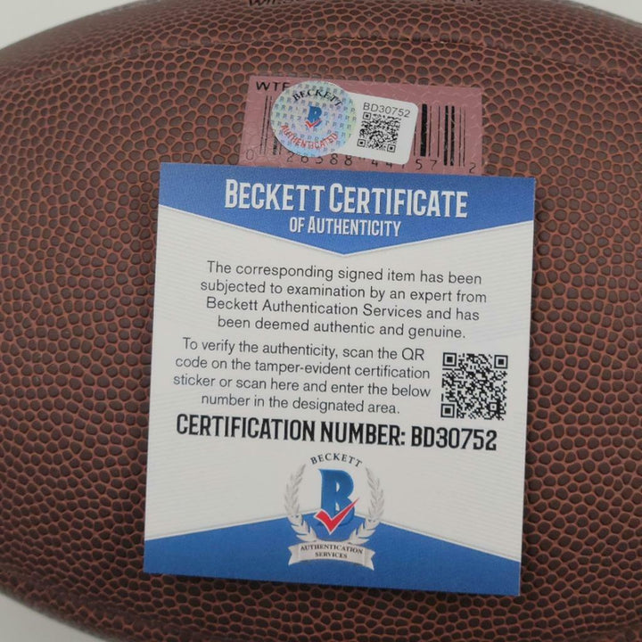 Joe Theismann signed Wilson NFL Replica Football autograph (A) ~ Beckett BAS COA