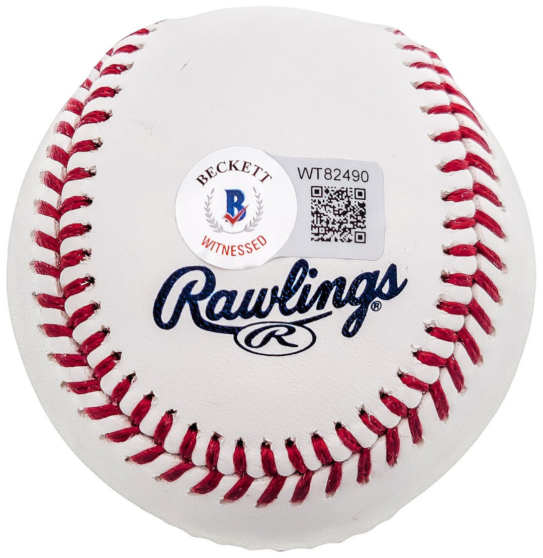 Andre Dawson Signed Official MLB HOF Logo Baseball Montreal Expos Beckett