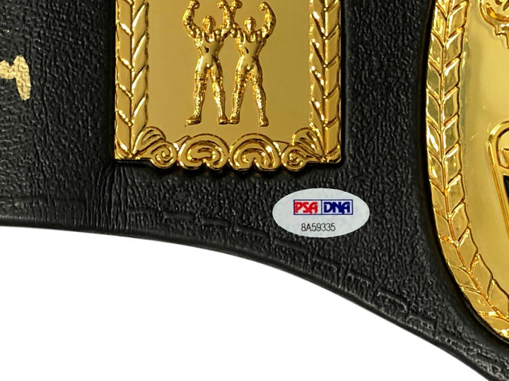 Greg Valentine Brutus "Barber" Beefcake Dual Signed WWF Rep Belt PSA/DNA COA WWE