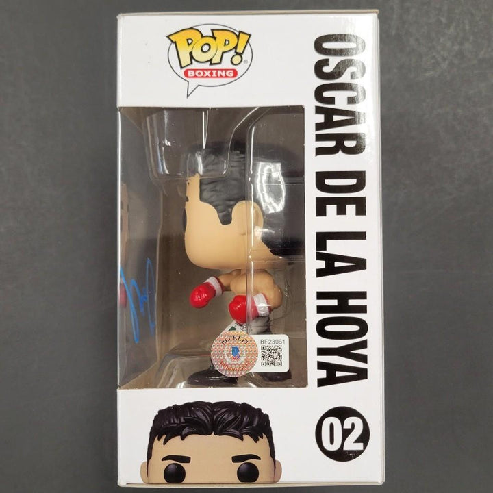 Oscar De La Hoya signed Golden Boy Funko Pop blue autograph ~ BAS Beckett Holo