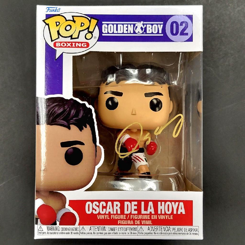 Oscar De La Hoya signed Golden Boy Funko Pop gold autograph ~ BAS Beckett Holo