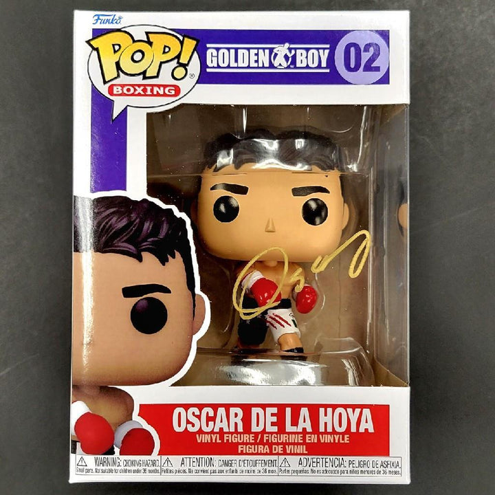Oscar De La Hoya signed Golden Boy Funko Pop gold autograph ~ BAS Beckett Holo