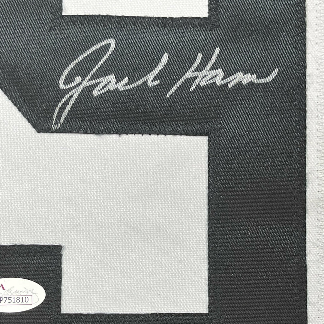 FRAMED Signed JACK HAM HOF 88 35x39 Bumble Bee Jersey JSA COA Auto