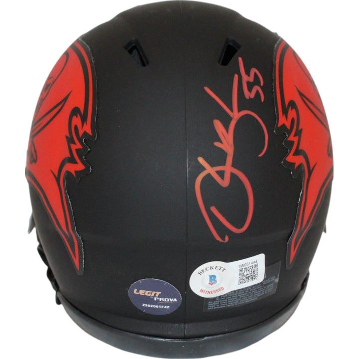 Derrick Brooks Signed Tampa Bay Buccaneers Eclipse Mini Helmet Beckett 44111