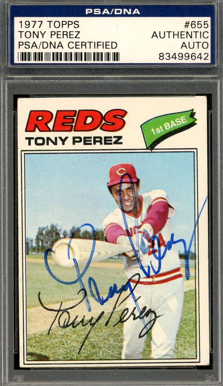 Tony Perez PSA DNA Signed 1977 Topps Autograph