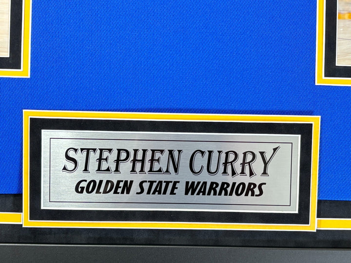 Stephen Curry Autographed Golden State Warriors Jersey Framed JSA Signed Steph