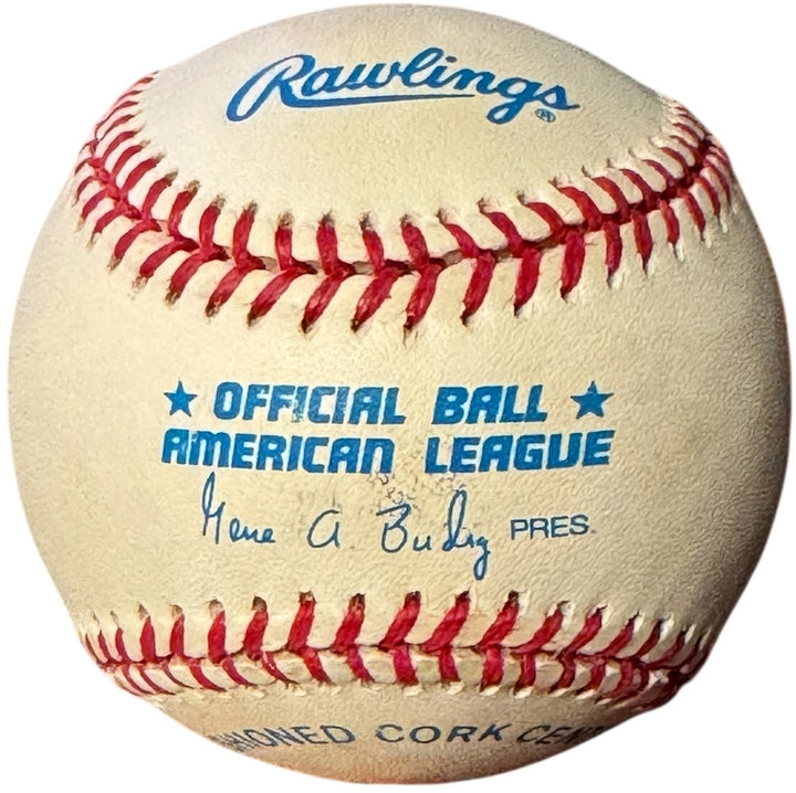 Frank Thomas signed OFC Rawlings American League Baseball #35 toned- Goldin COA