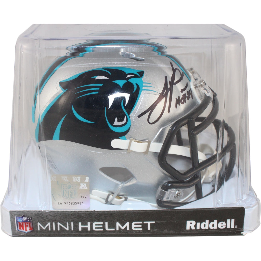 Julius Peppers Autographed Carolina Panthers Mini Helmet HOF Beckett 53655