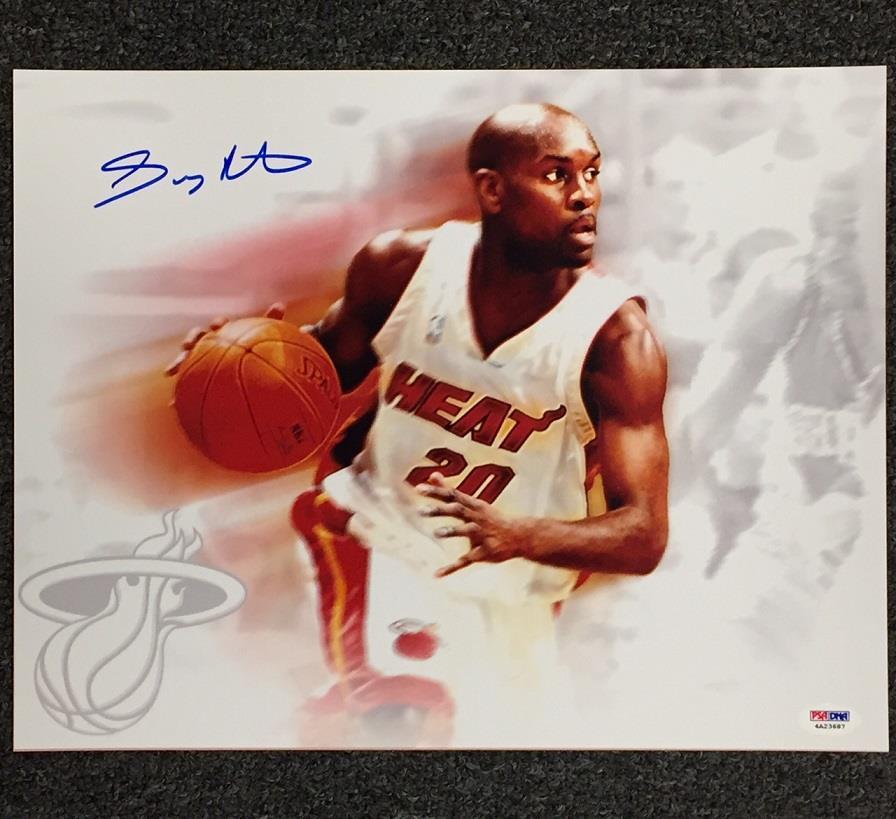 Gary Payton Autograph MIAMI HEAT Signed 11x14 Photo * PSA/DNA Witness COA * auto