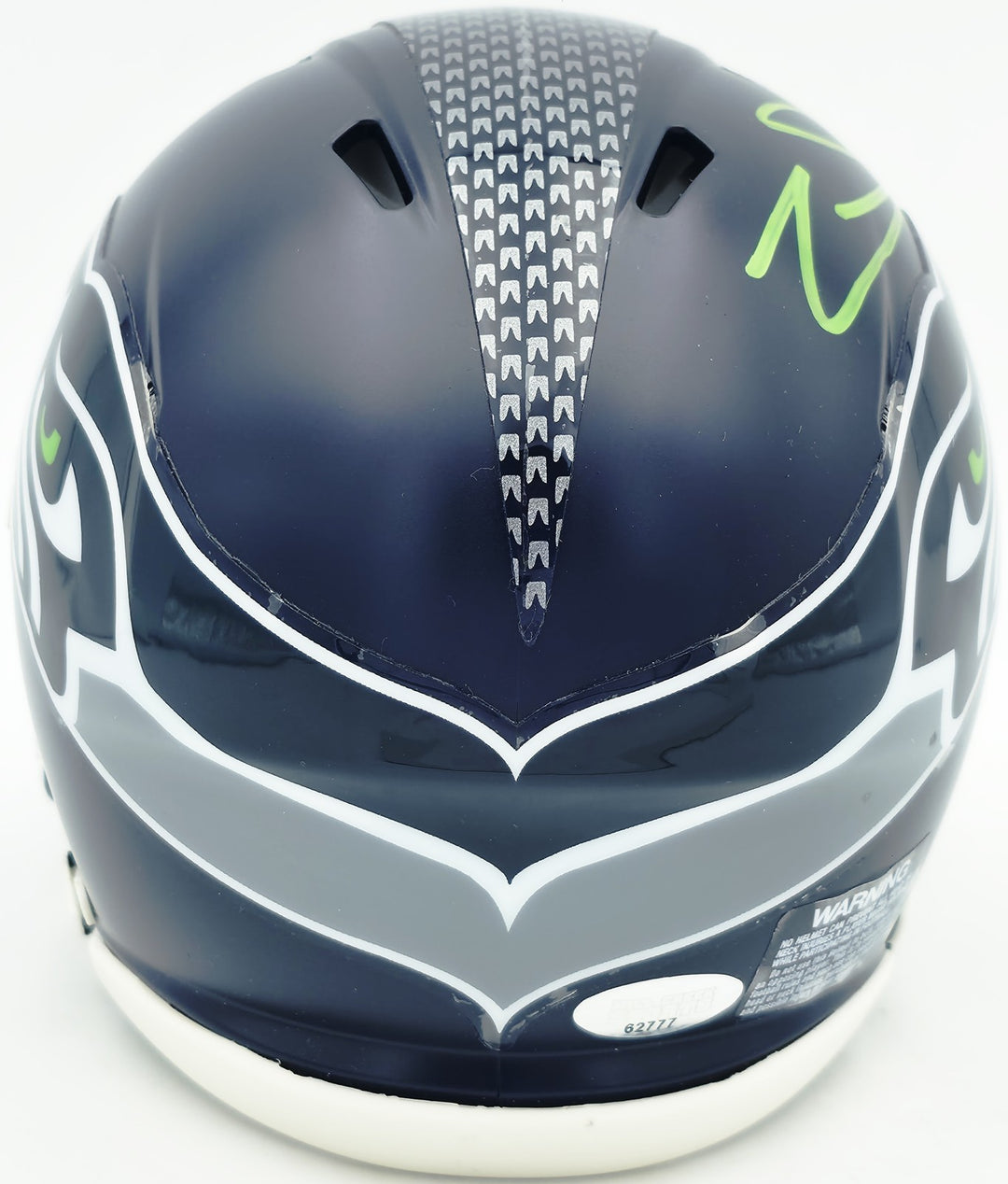 Zach Charbonnet Signed Seattle Seahawks Blue Speed Mini Helmet MCS Holo