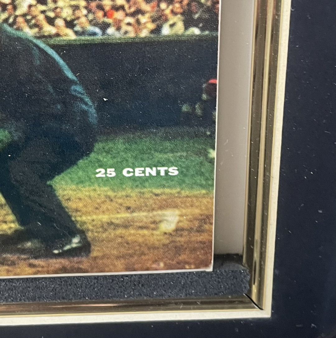 Sports Illustrated Magazine First Issue 1954 Framed 15x19 Eddie Mathews Gem Mint