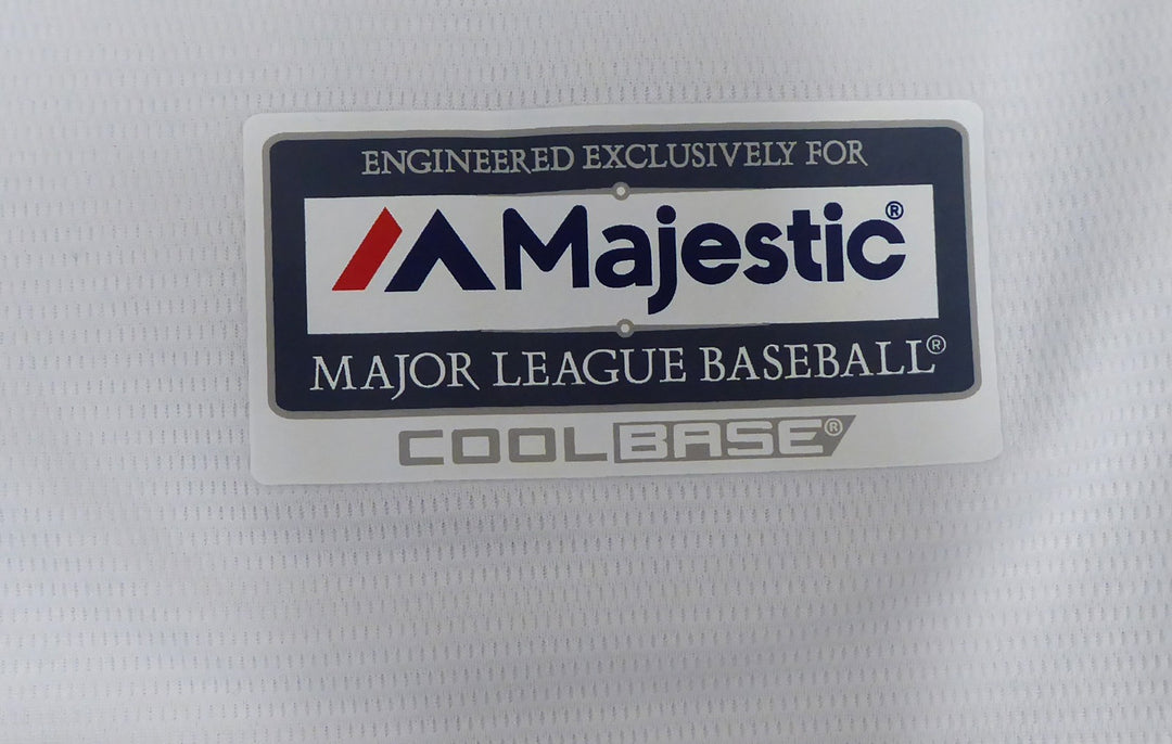 Cleveland Indians Shane Bieber Signed White Majestic Cool Base Jersey Size L