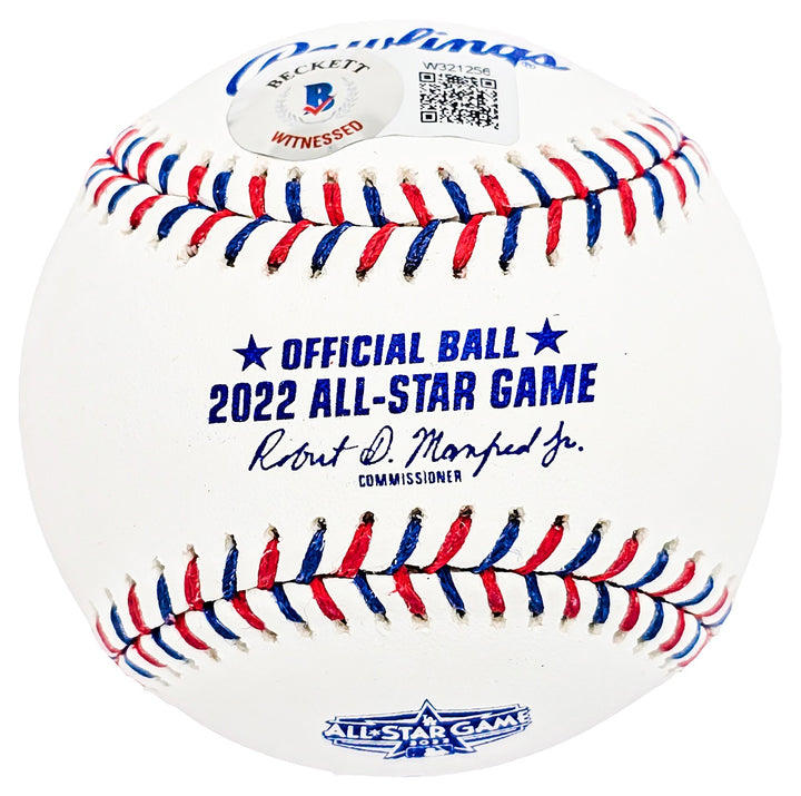 Nestor Cortes Auto Official 2022 AS Game Logo Baseball Brewers Yankees Beckett